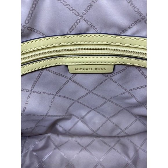 Michael Kors East West New Jet Set Top Zip Tote Buttercup Saffiano Leath… - Picture 6 of 7
